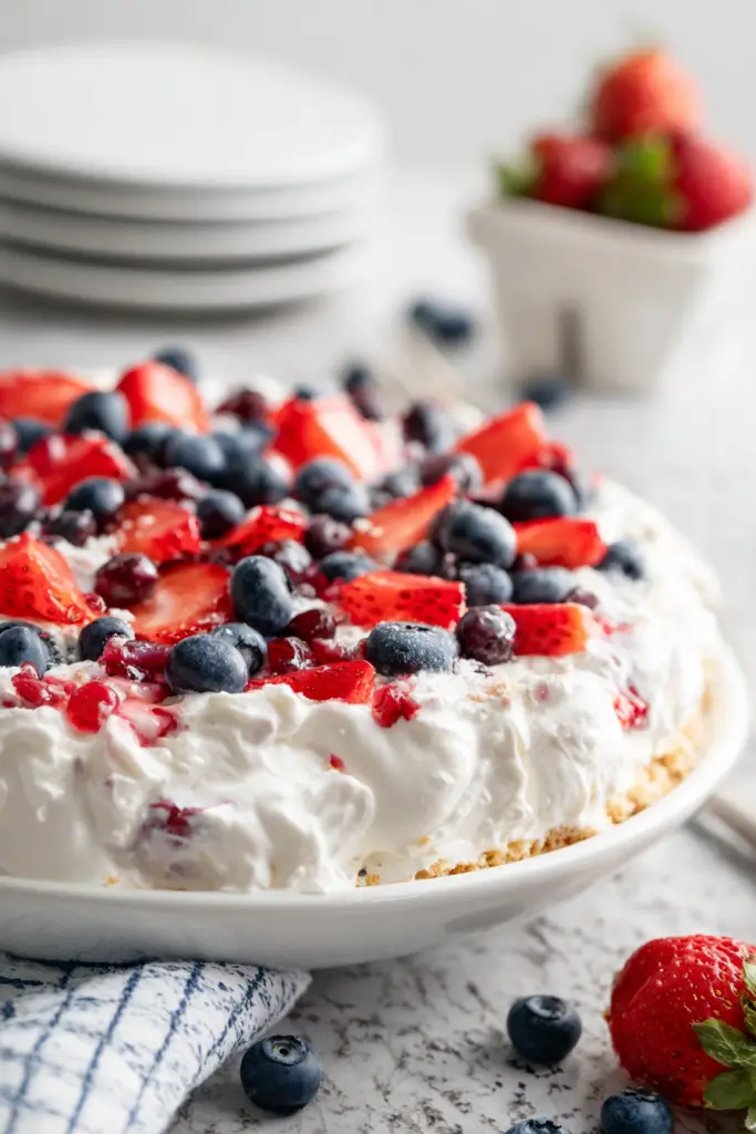 Red White Blue Cheesecake Salad
