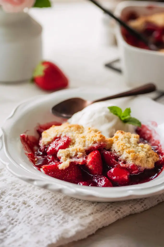 strawberry cobbler recipe