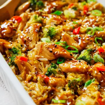 Easy Teriyaki Chicken Casserole