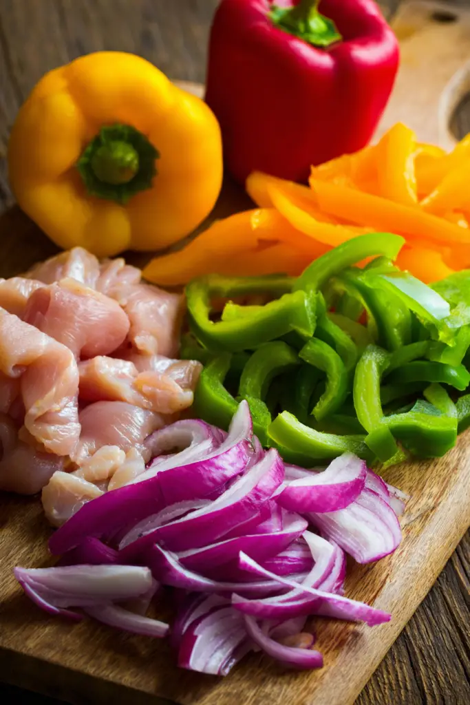 sheet pan chicken fajitas