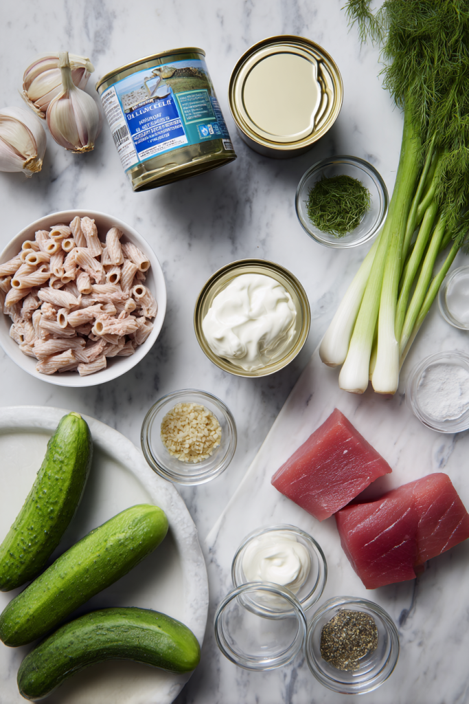 dill pickle tuna pasta salad