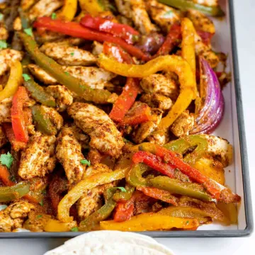 Sheet Pan Chicken Fajitas