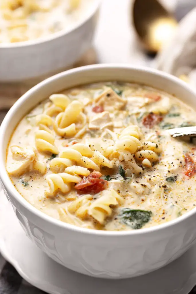 Tuscan chicken noodle soup