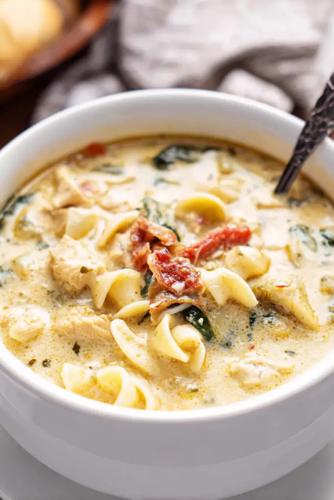 Tuscan chicken noodle soup