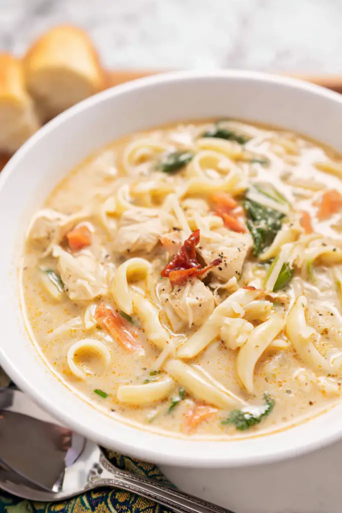 Tuscan chicken noodle soup