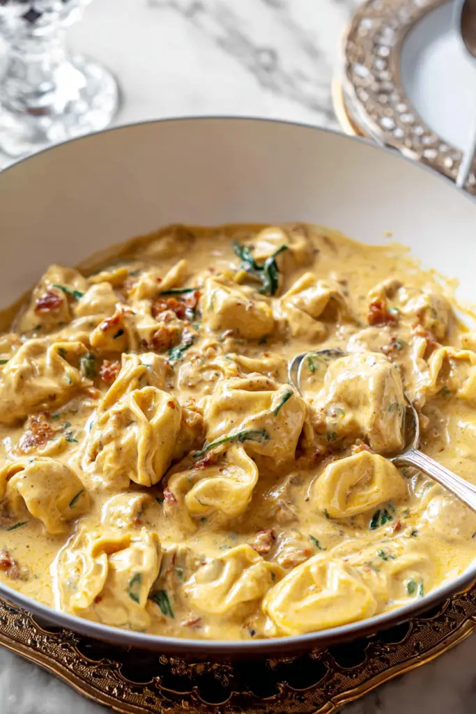 creamy tuscan chicken tortellini