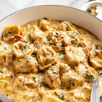 Creamy Tuscan Chicken Tortellini
