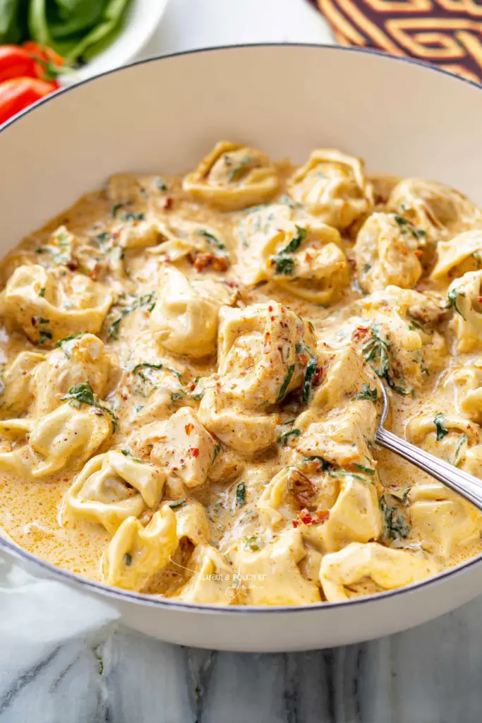 creamy tuscan chicken tortellini