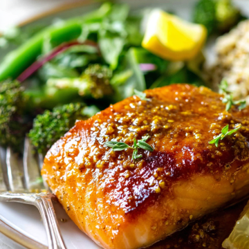 Curried Maple-Mustard Salmon
