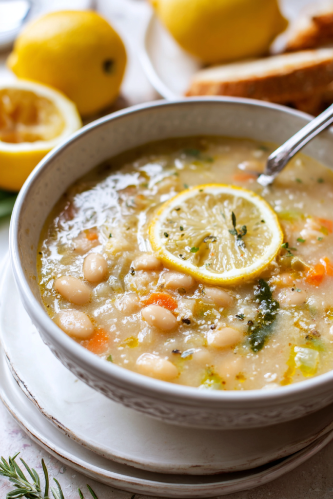 white bean and lemon soup