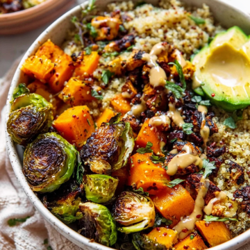 Roasted Vegetable Quinoa Bowls