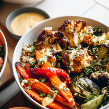 Roasted Veggie Glow Bowls