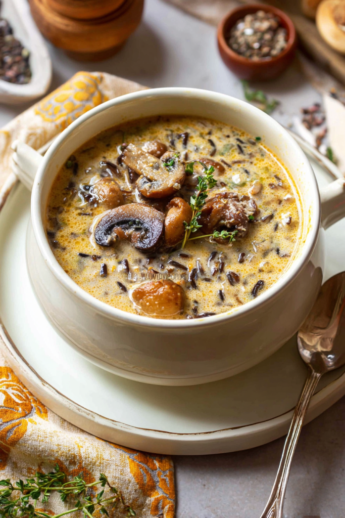 wild rice mushroom soup