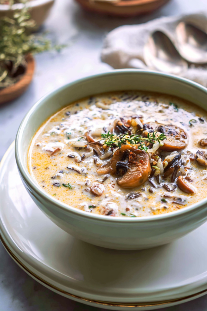 wild rice mushroom soup