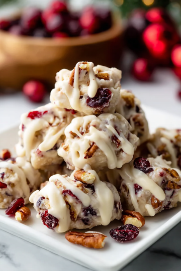 White Chocolate Cranberry Pecan Clusters