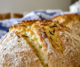 Easy Roasted Garlic Rosemary Bread Recipe (No Mixer!)