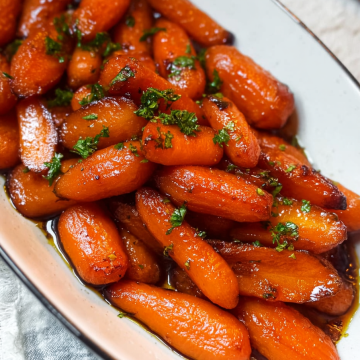 Maple Ginger Glazed Carrots