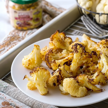 Roasted Miso Garlic Cauliflower