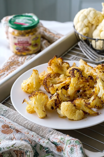 Roasted Miso Garlic Cauliflower