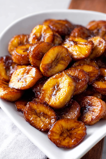 Sticky Sweet Fried Plantains