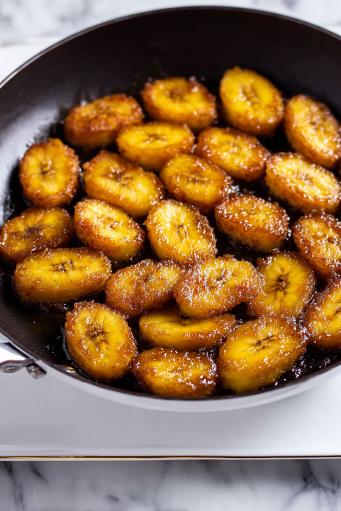 sticky sweet fried plantains