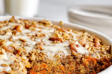 Carrot Cake Baked Oatmeal (Protein Recipe)