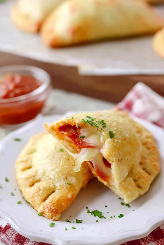 Homemade Pepperoni Pizza Pockets