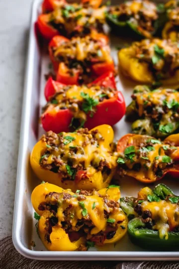Healthy Bell Pepper Nachos