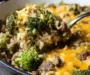 Easy Cheesy Beef Broccoli & Rice Skillet (One Pan)