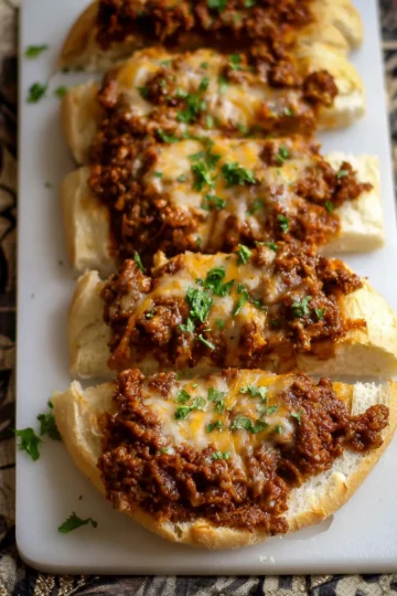 Garlic Bread Sloppy Joes