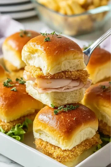 Buttery Chicken Cordon Bleu Sliders