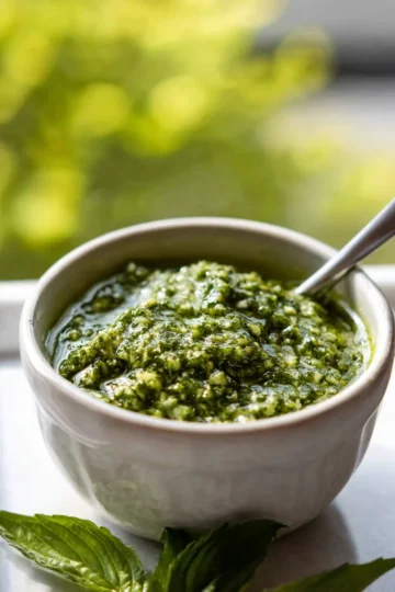Classic Fresh Basil Pesto