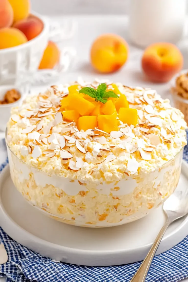 The Ultimate Peach Fluff Salad
