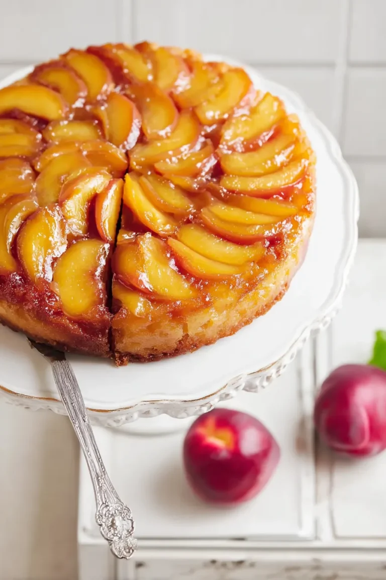 Easy Peach Upside-Down Cake